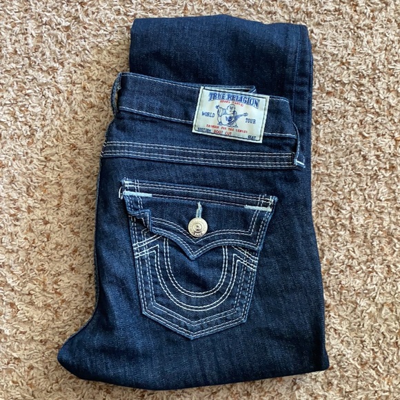 True Religion World Tour Boot Cut Sz 27 WLH564GS7 - Picture 2 of 10